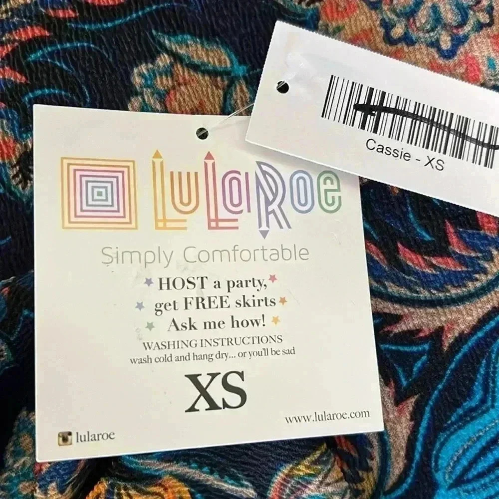 LulaRoe Cassie Pencil Mini Skirt NWT 11 - Picture 5 of 7